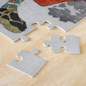 Coole orientalische japanische legendäre Kriegerin Puzzle (Seite)
