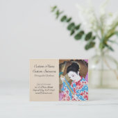 Coole orientalische japanische Vintage Visitenkarte (Stehend Vorderseite)
