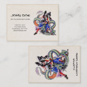 Coole orientalische japanische visitenkarte (Vorne/Hinten)