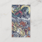 Coole orientalische japanische visitenkarte (Rückseite)