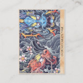 Coole orientalische japanische visitenkarte (Rückseite)