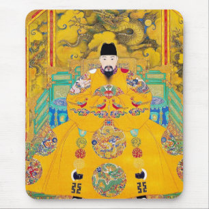 Coole orientalische Klassik chinesischer Holzschni Mousepad