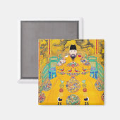 Coole orientalische klassische chinesische Holzsch Magnet (Vorderseite/Rückseite)