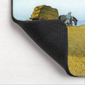 Coole orientalische Landschaft in japanischer Land Mousepad (Ecke)