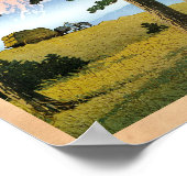 Coole orientalische Landschaft in japanischer Land Poster (Ecke)