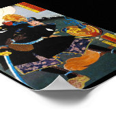 Coole orientalische legendäre Ancient Samurai Gene Poster (Ecke)