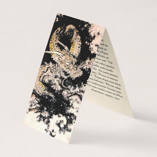 Coole orientalische Legendarin Tinte des alten Chi Visitenkarten (Vorderseite)