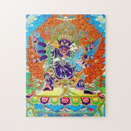 Coole orientalische Mandala Yamantaka lebendige Go Puzzle (Vertikal)