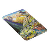 Coole orientalische Namche Bazar Tibet Kunst Magnet (Rechte Seite)