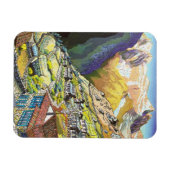 Coole orientalische Namche Bazar Tibet Kunst Magnet (Horizontal)