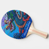 Coole orientalische Ölfarbe Tischtennis Schläger (Seitenansicht)