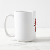 Coole orientalische rote Drache-Tätowierung Kaffeetasse (Links)