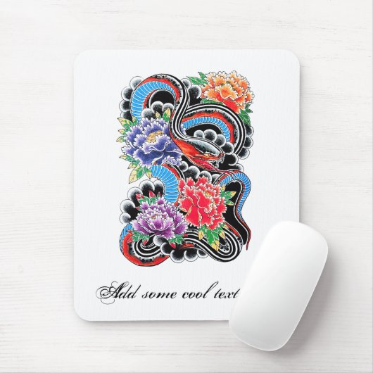 Coole orientalische Schlange mit Mousepad (Mit Mouse)