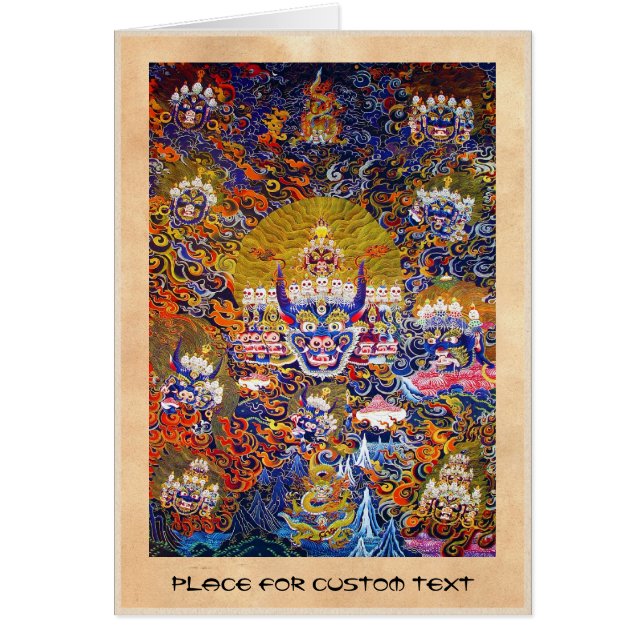 Coole orientalische tangka Yamantaka (Vorne)