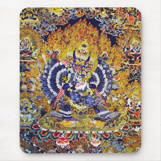 Coole orientalische tangka Yamantaka Mousepad (Vorne)