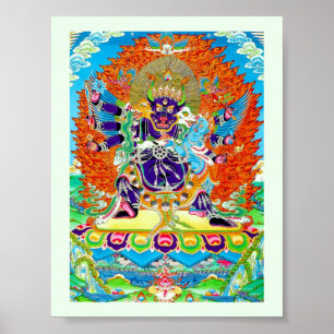 Coole orientalische tangka Yamantaka Poster
