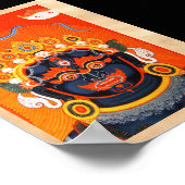 Coole orientalische Thangka Bhairava Tattoo Art Poster (Ecke)