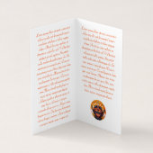 Coole orientalische Thangka Bhairava Tattoo Art Visitenkarten (Innenseite)