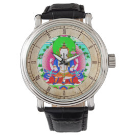 Coole orientalische Thangka Gott Tattookunst Armbanduhr