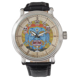 Coole orientalische Thangka Gott Tattookunst Armbanduhr