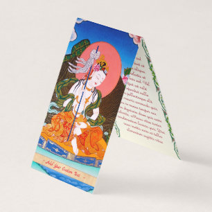 Coole orientalische Thangka mandarava tattoo art Visitenkarten