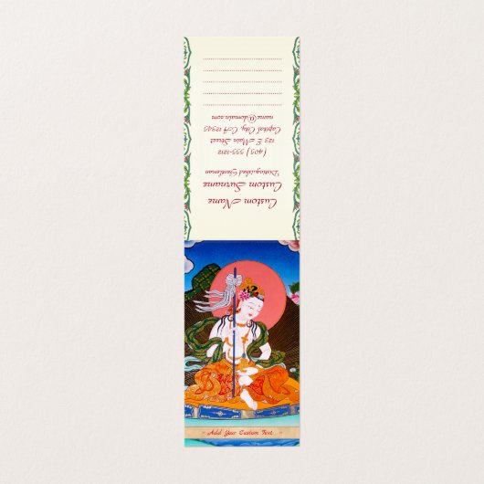 Coole orientalische Thangka mandarava tattoo art Visitenkarten (Außenseite Aufgefaltet)