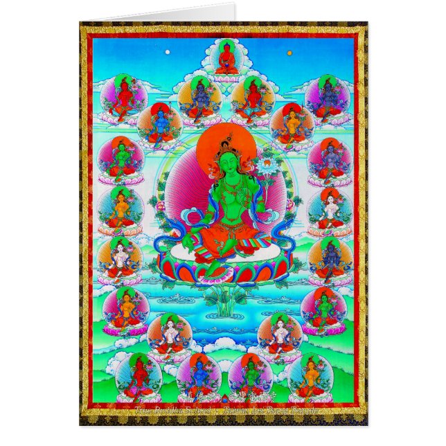 Coole orientalische tibetanische thangka (Vorne)