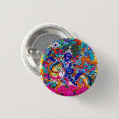 Coole orientalische tibetanische thangka button (Vorne & Hinten)