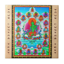 Coole orientalische tibetanische thangka fliese