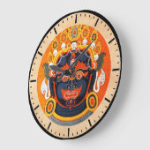 Coole orientalische tibetanische thangka große wanduhr (Winkel)