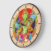 Coole orientalische tibetanische thangka große wanduhr (Winkel)