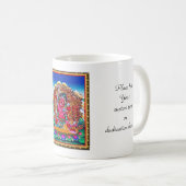 Coole orientalische tibetanische thangka kaffeetasse (VorderseiteRechts)