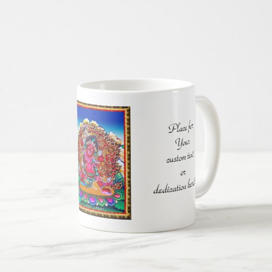 Coole orientalische tibetanische thangka kaffeetasse (VorderseiteRechts)