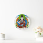 Coole orientalische tibetanische thangka runde wanduhr (Zuhause)