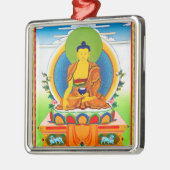 Coole orientalische tibetanische thangka silbernes ornament (Links)