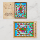 Coole orientalische tibetanische thangka visitenkarte (Vorne/Hinten)