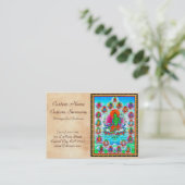 Coole orientalische tibetanische thangka visitenkarte (Stehend Vorderseite)