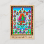 Coole orientalische tibetanische thangka visitenkarte (Rückseite)