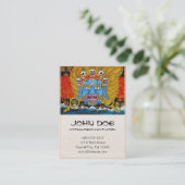 Coole orientalische tibetanische thangka visitenkarte (Stehend Vorderseite)