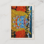 Coole orientalische tibetanische thangka visitenkarte (Rückseite)