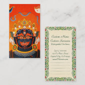 Coole orientalische tibetanische thangka visitenkarte (Vorne/Hinten)