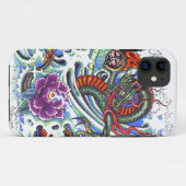 Coole orientalische Wasser-Drache-lila Case-Mate iPhone Hülle (Rückseite (Horizontal))