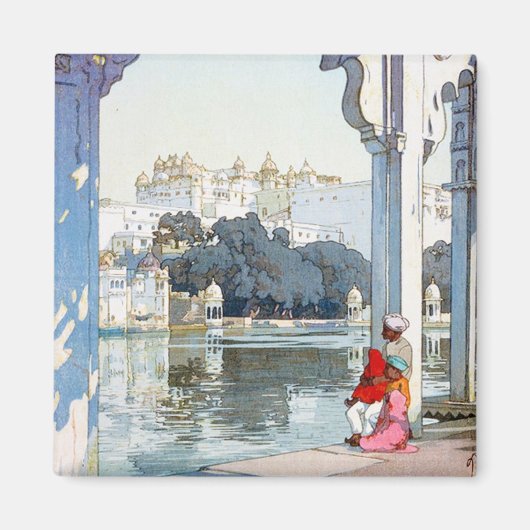Coole orientalische Yoshida Hiroshi udaipur Palace Magnet (Vorne)