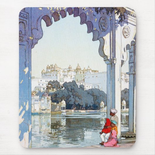 Coole orientalische Yoshida Hiroshi udaipur Palace Mousepad (Vorne)