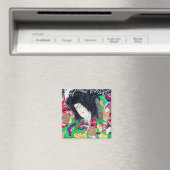 Coole orientalische Yoshitoshi Kabuki Schauspieler Magnet (In Situ (Geschirrspüler))