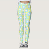 Coole Osterprüfbrett Muster-RasterEggen Leggings (Vorderseite)