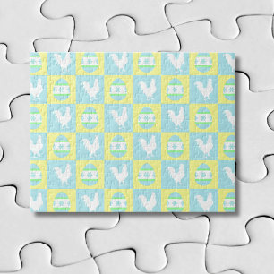 Coole Osterprüfbrett Muster-RasterEggen Puzzle