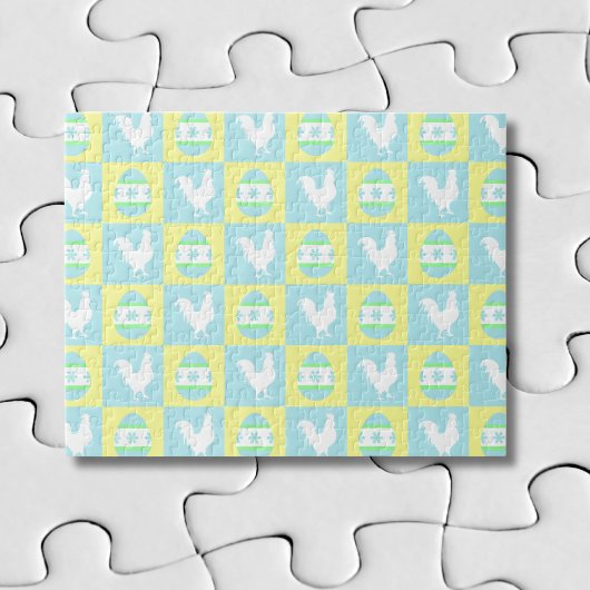 Coole Osterprüfbrett Muster-RasterEggen Puzzle
