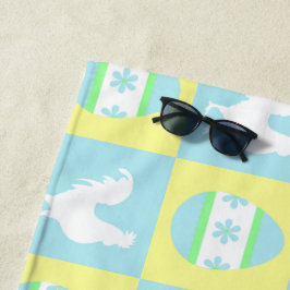 Coole Osterprüfbrett Muster-RasterEggen Strandtuch