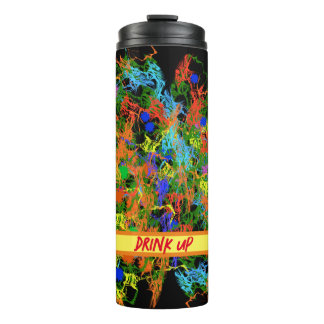 Coole Paint Splotch Fun Künstlerische Stilgestaltu Thermosbecher